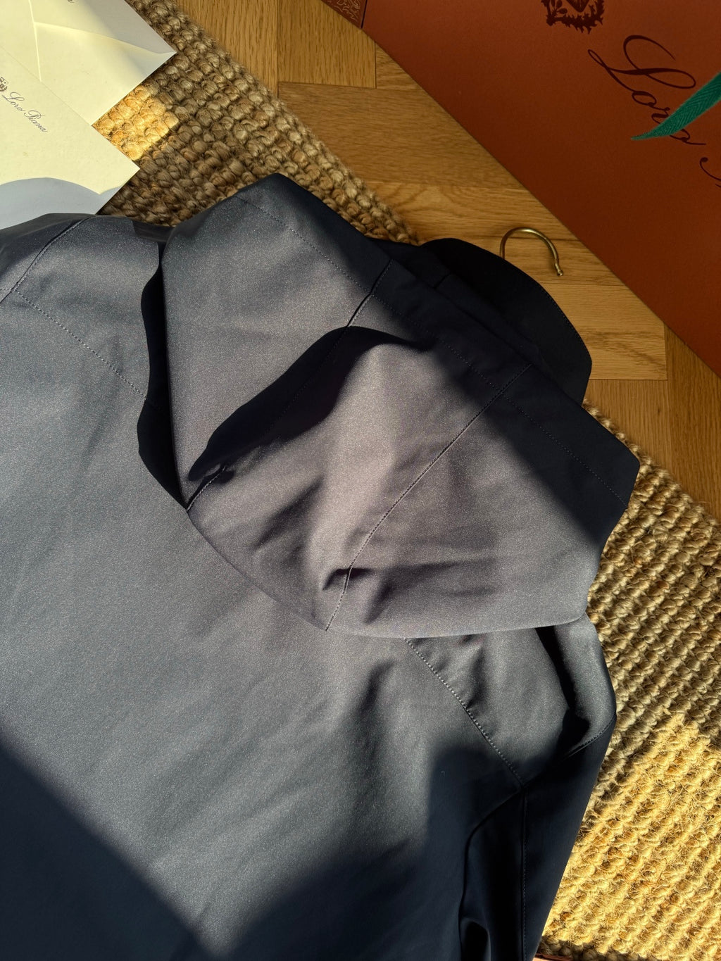 Brunello Cucinelli Outdoor-Jacke mit Kapuze – Navy Blau