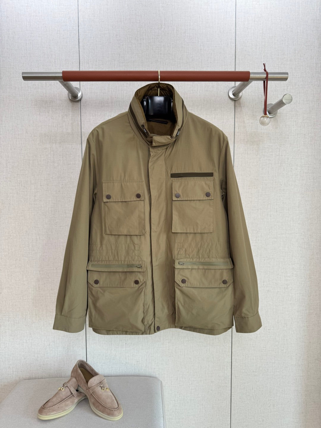 ZEGNA Olivgrüne Field Jacket