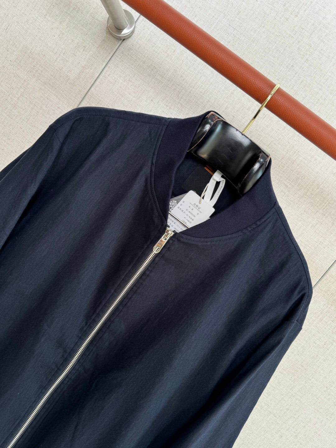 ZEGNA Dunkelblaue Bomberjacke