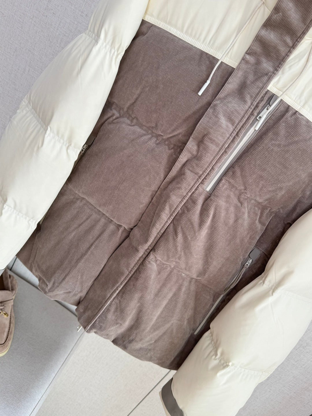 ZEGNA Zweifarbige Daunenjacke