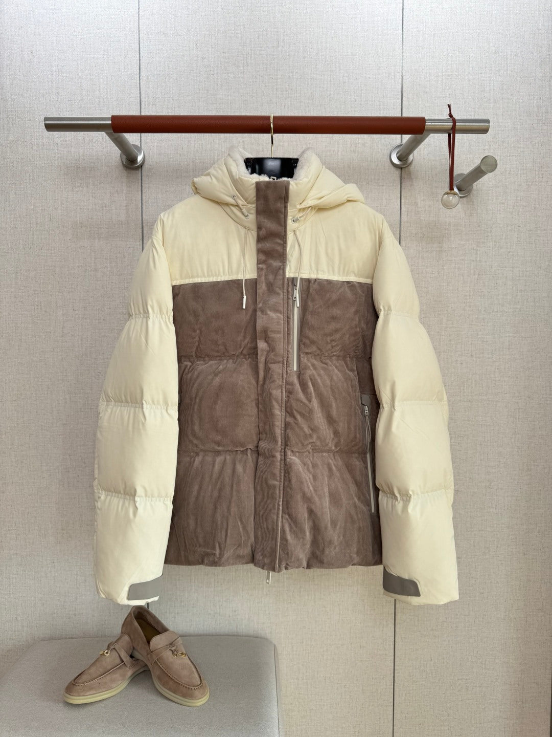 ZEGNA Zweifarbige Daunenjacke