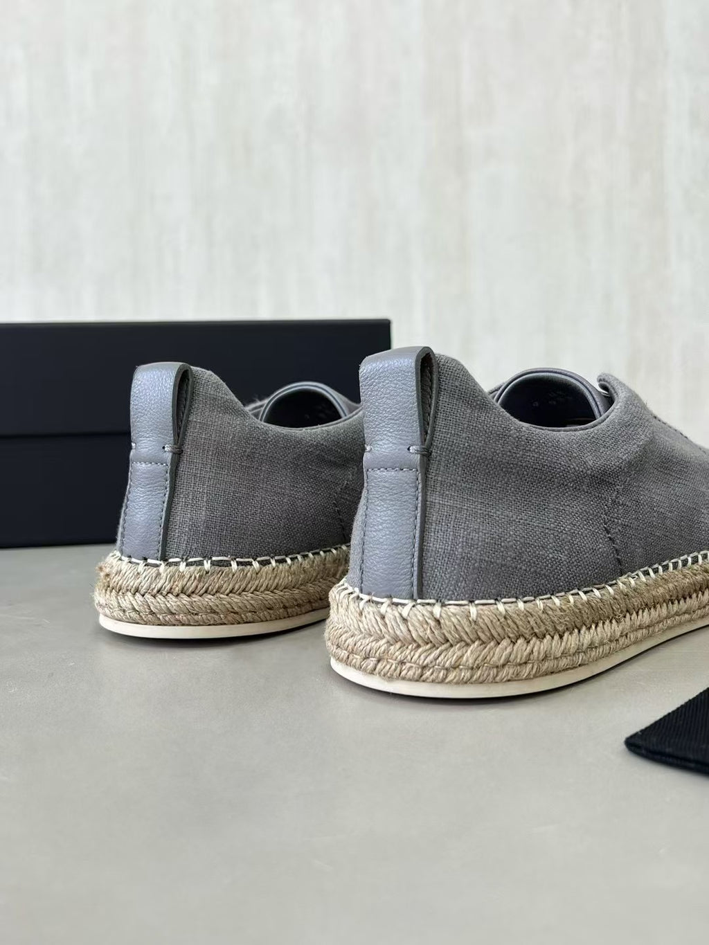 ZEGNA Espadrille Sneaker aus Canvas – Leichte Sommerschuhe in Grau