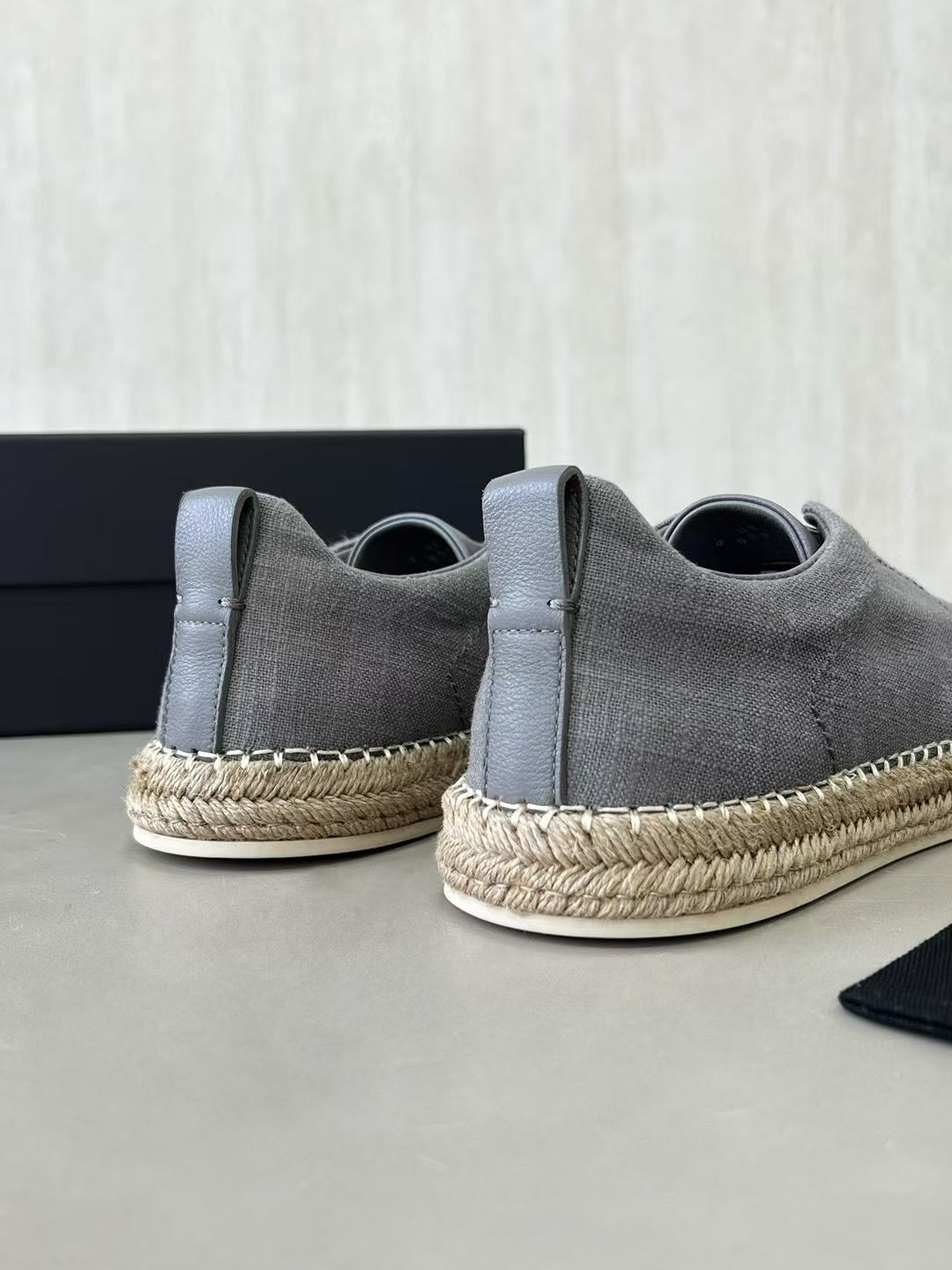 ZEGNA Espadrille Sneaker aus Canvas – Leichte Sommerschuhe in Grau