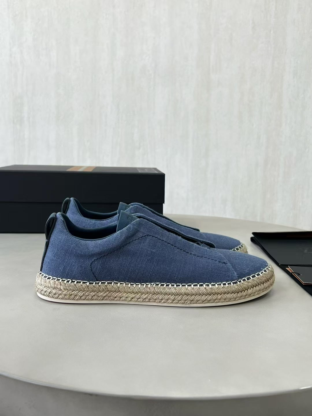 ZEGNA Espadrille Sneaker aus Canvas – Leichte Sommerschuhe in Blau