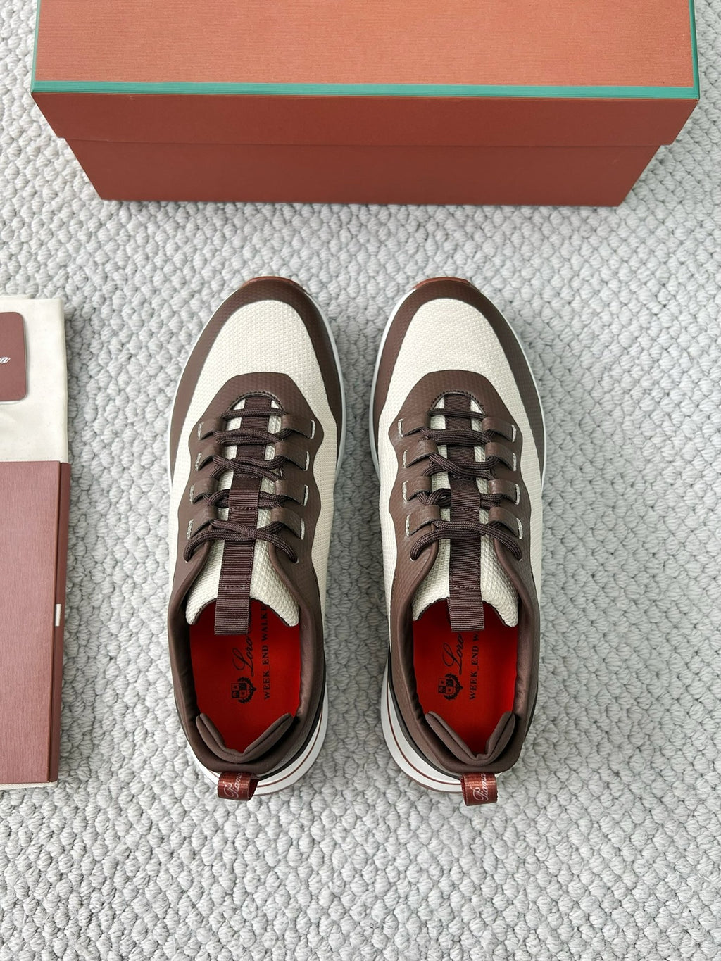 Loro Piana Herren Sneaker Braun/Beige – Premium-Leder & Mesh