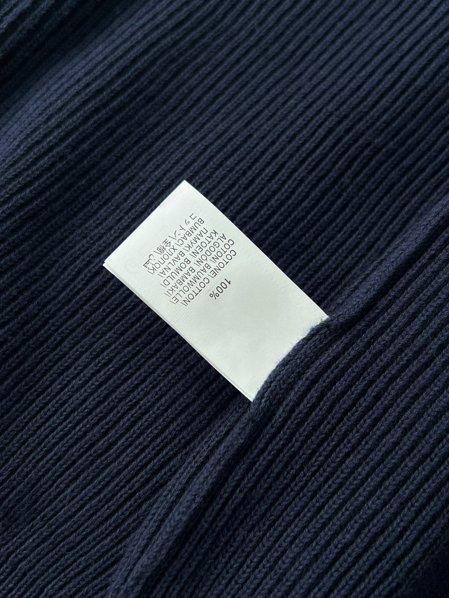 Brunello Cucinelli Herren-Strickjacke mit Reissverschluss Marineblau