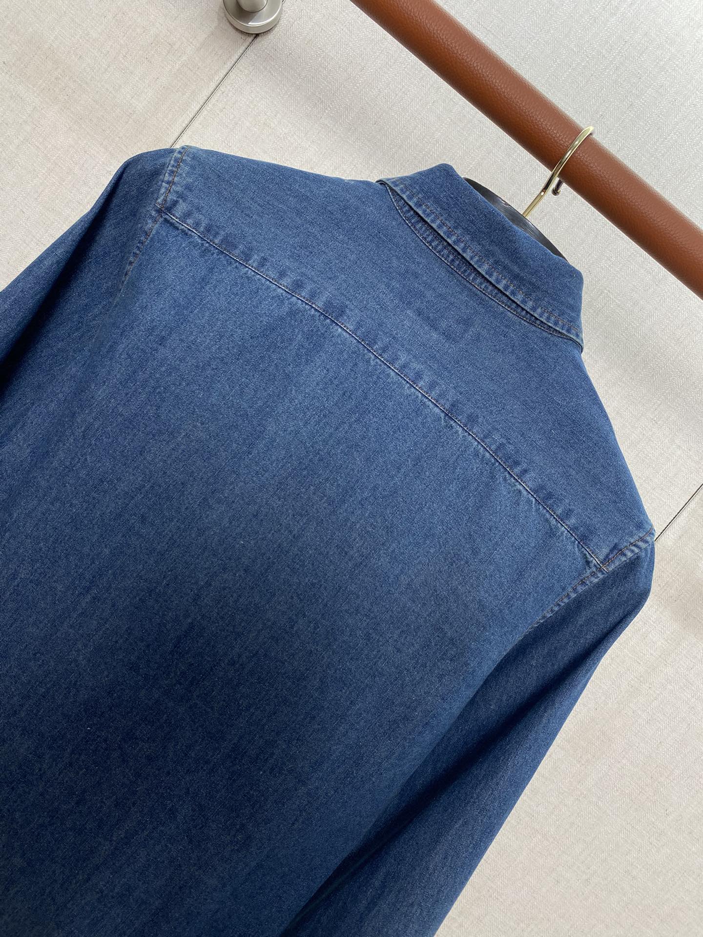 Ralph Lauren Denim-Hemd – Blaues Button-Down mit Stickerei & Loafern