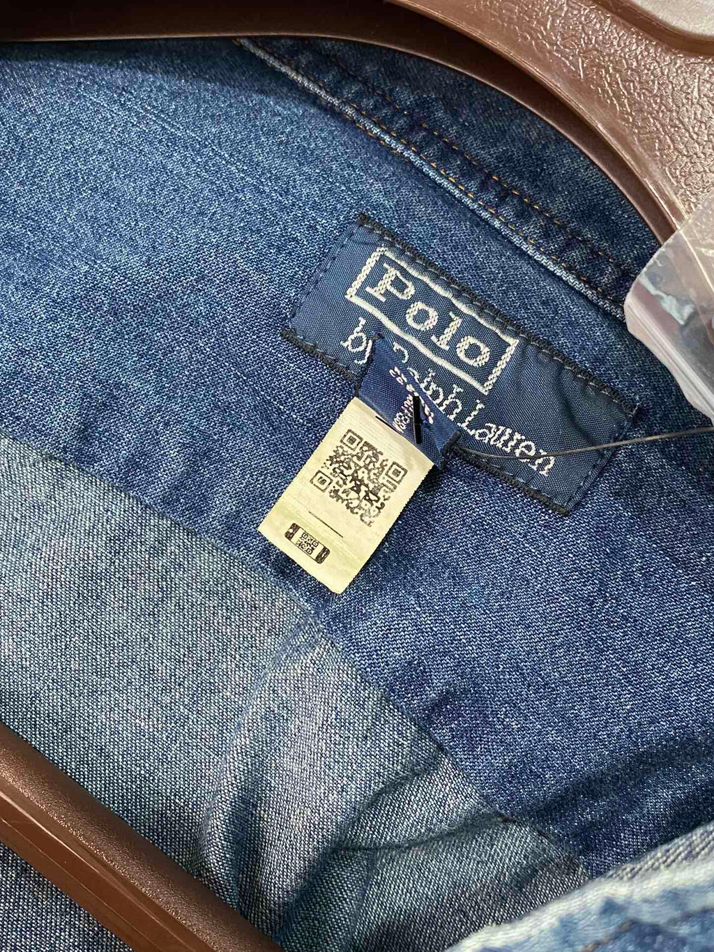 Ralph Lauren Denim-Hemd – Blaues Button-Down mit Stickerei & Loafern