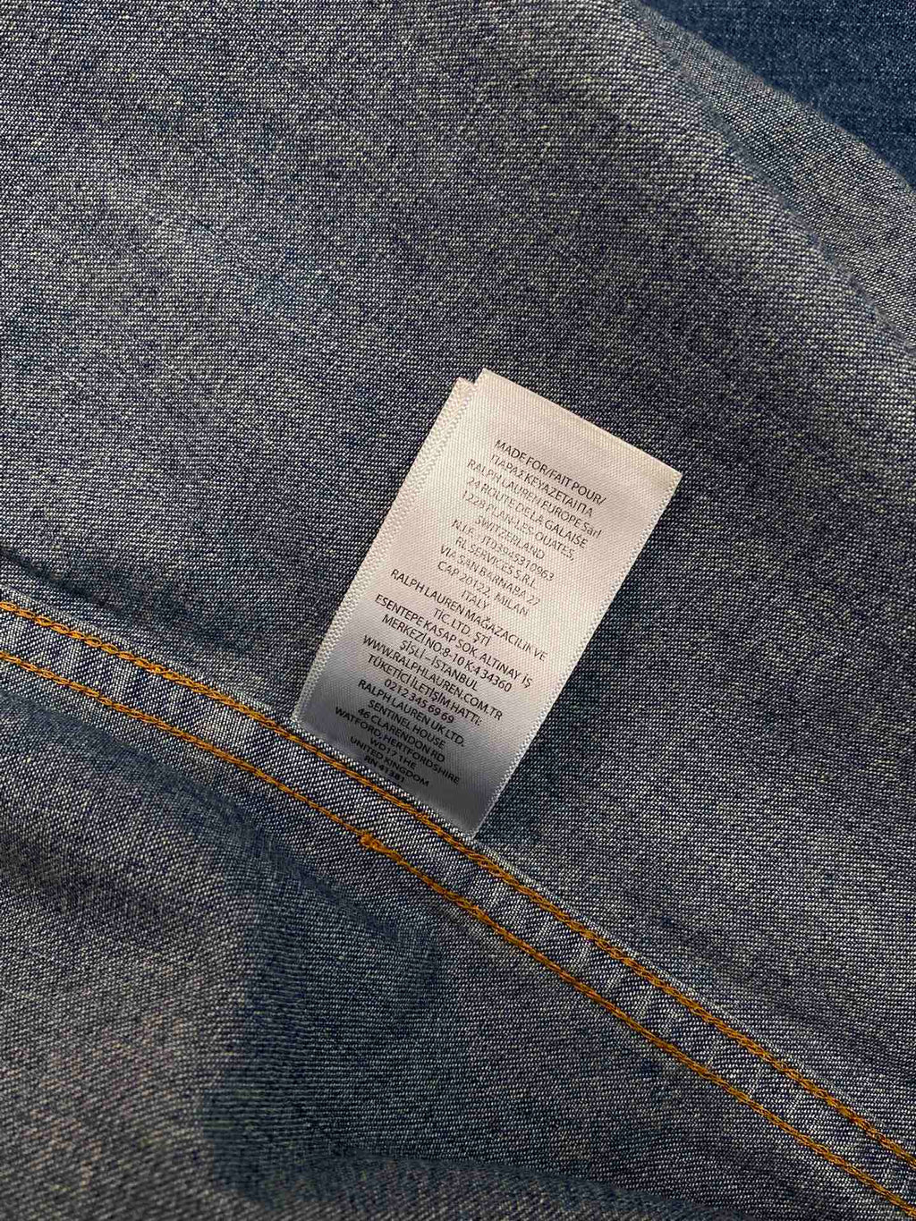 Ralph Lauren Denim-Hemd – Blaues Button-Down mit Stickerei & Loafern