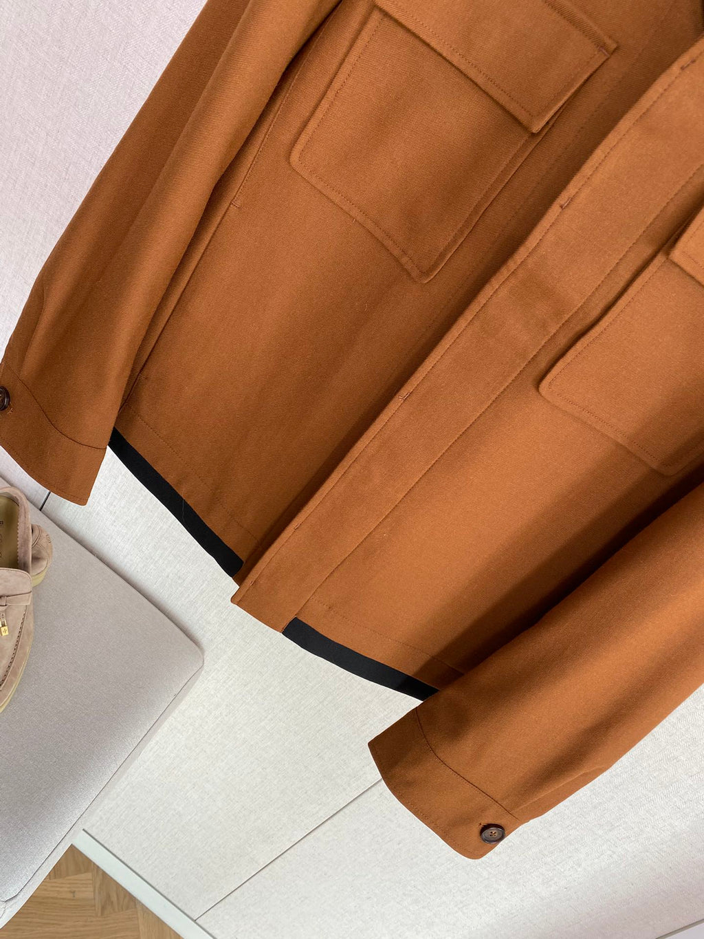 ZEGNA Braune Overshirt Jacke