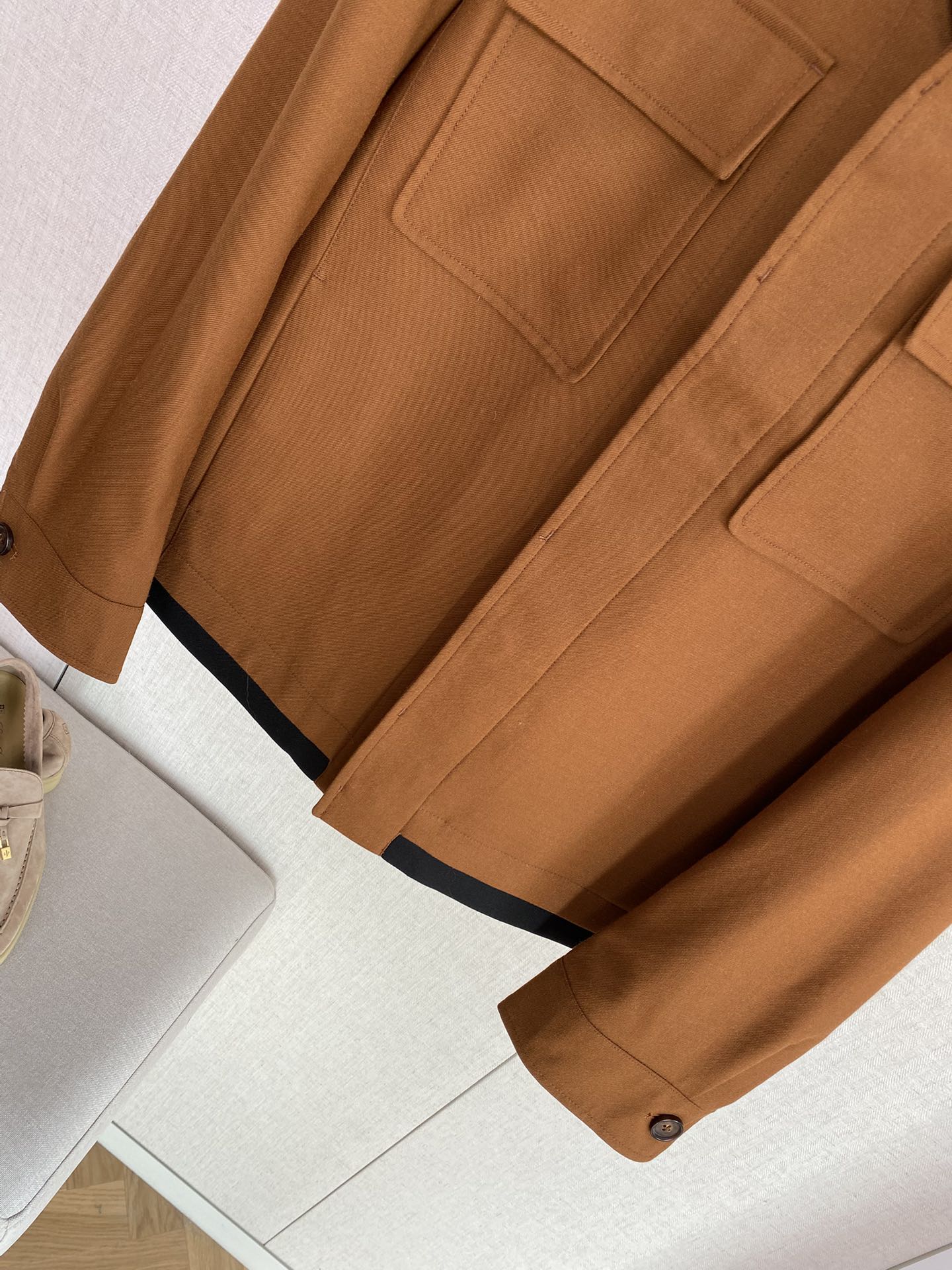 ZEGNA Braune Overshirt Jacke