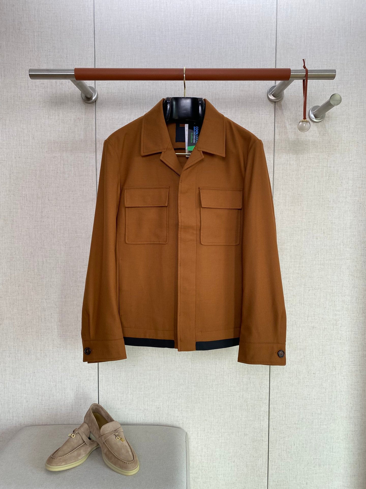 ZEGNA Braune Overshirt Jacke