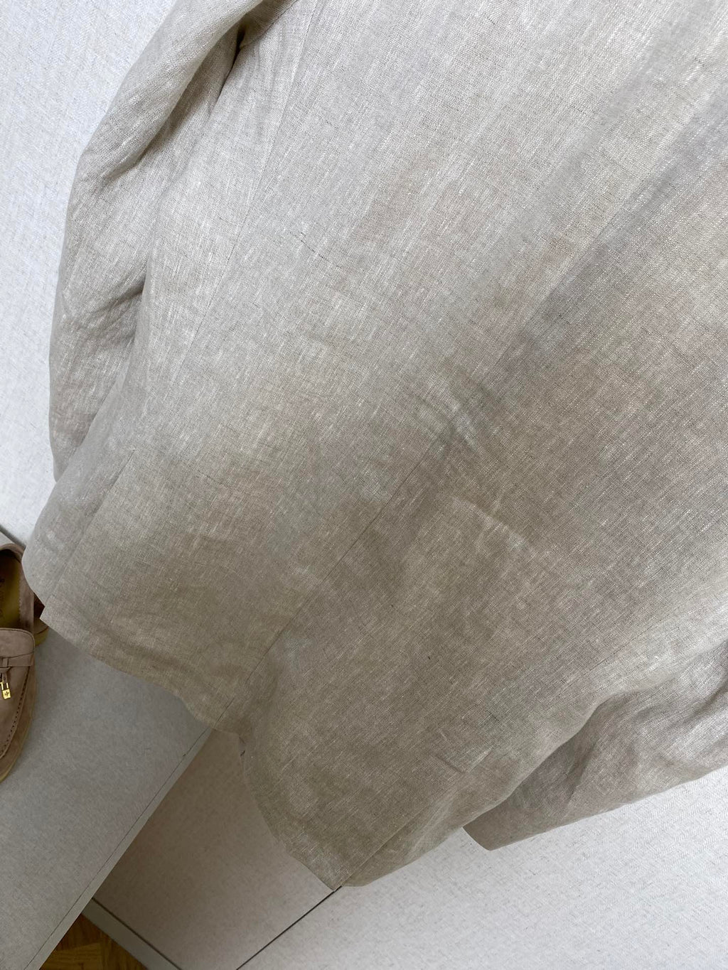 ZEGNA Sommersakko aus Leinen mit Reverskragen Beige