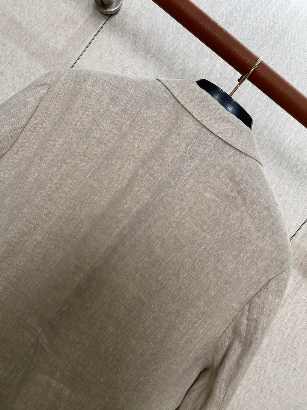 ZEGNA Sommersakko aus Leinen mit Reverskragen Beige
