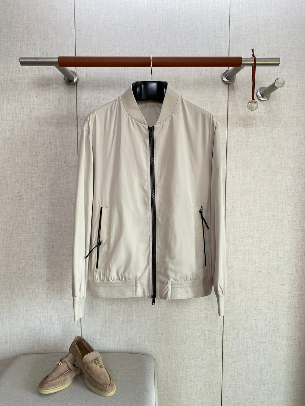 ZEGNA Beige Bomberjacke