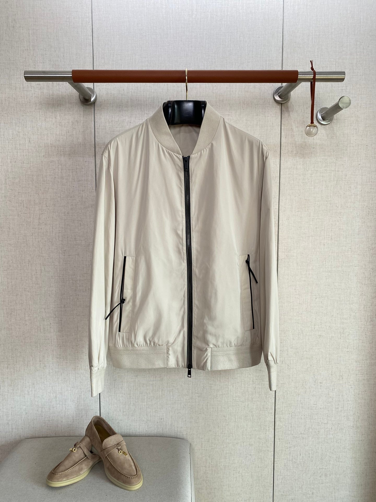 ZEGNA Beige Bomberjacke