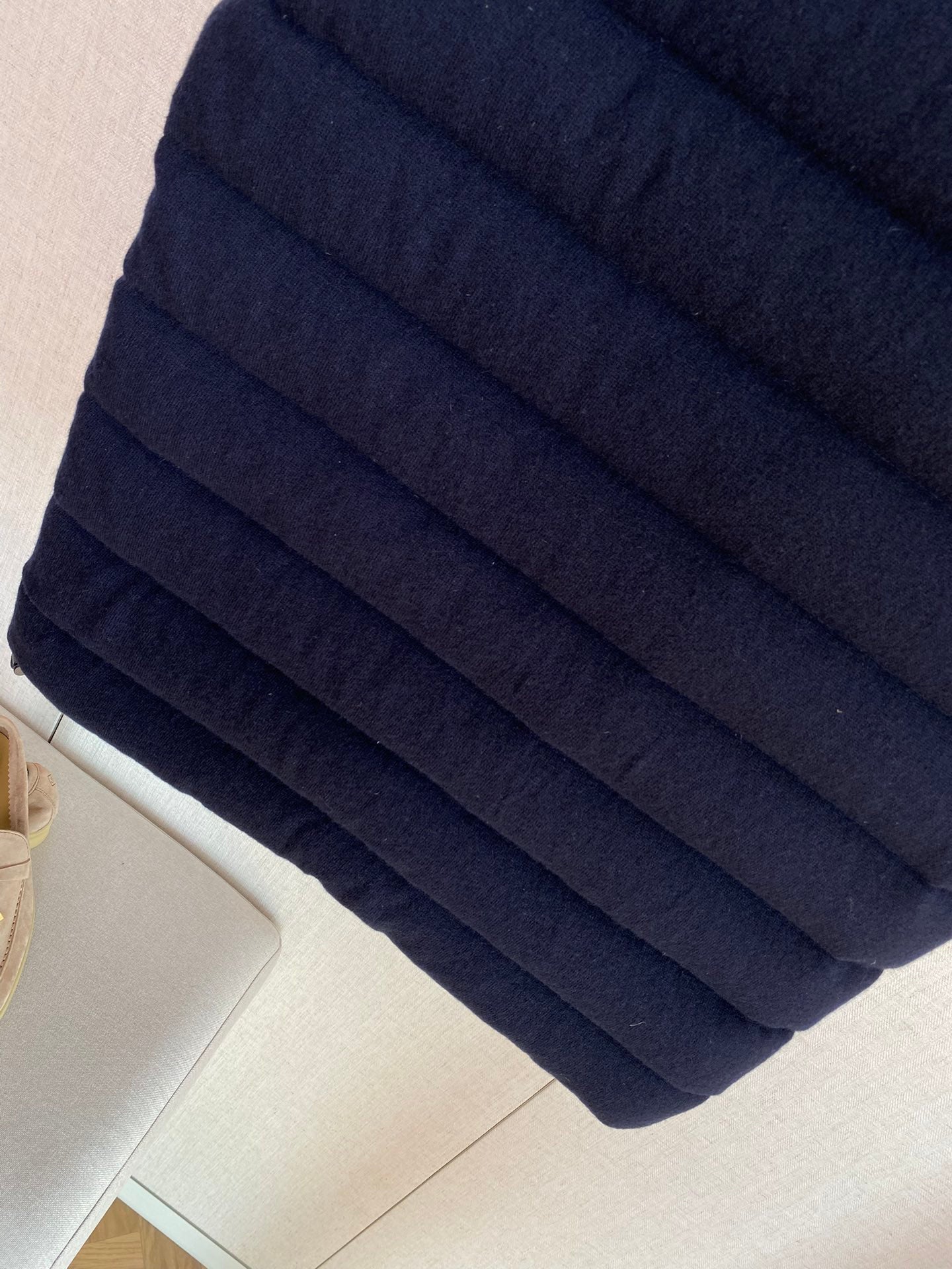 ZEGNA Gesteppte Herren-Daunenweste mit Zipper Marineblau