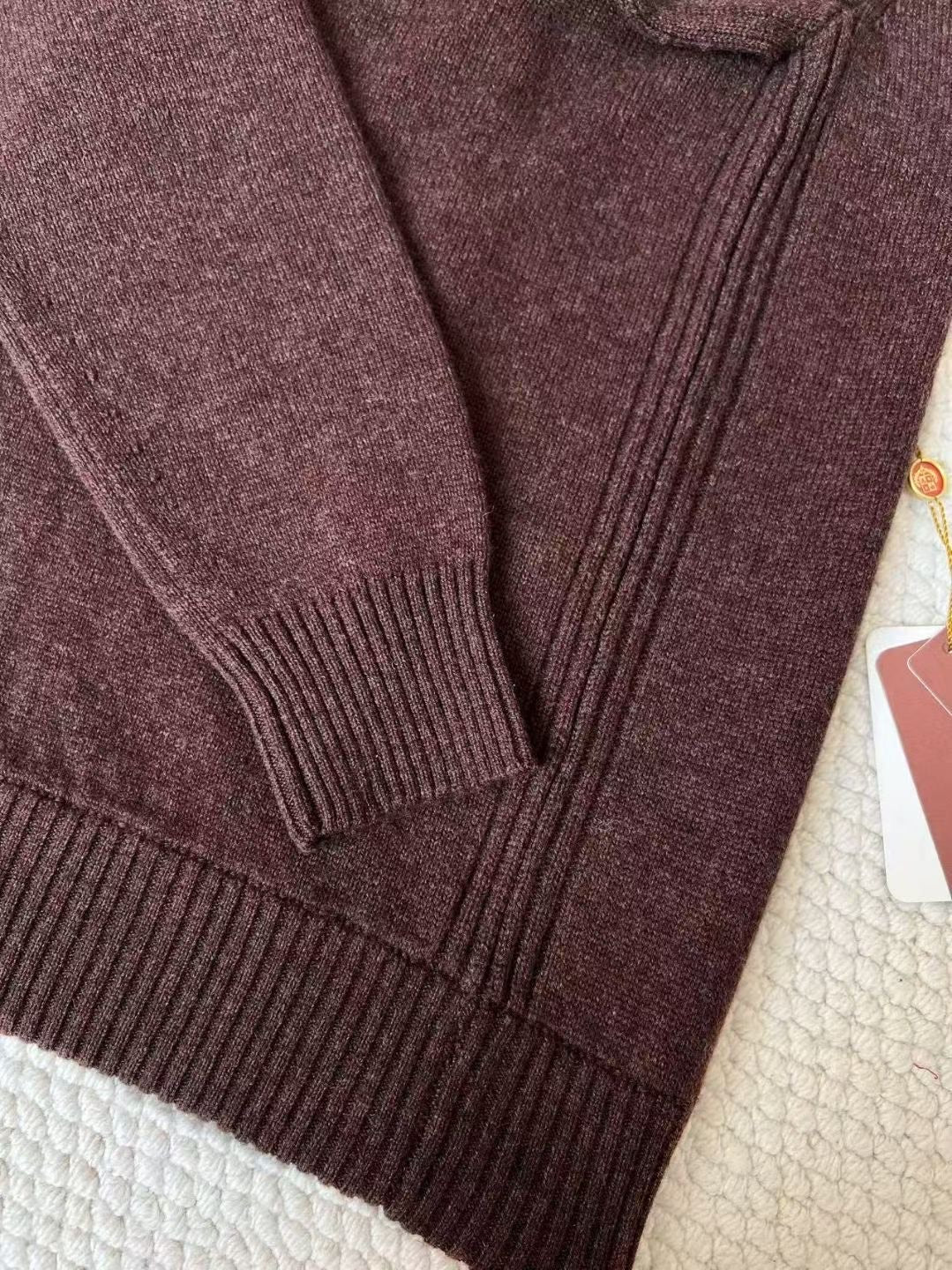 Loro Piana Eleganter Zip-Pullover aus reinem Kaschmir