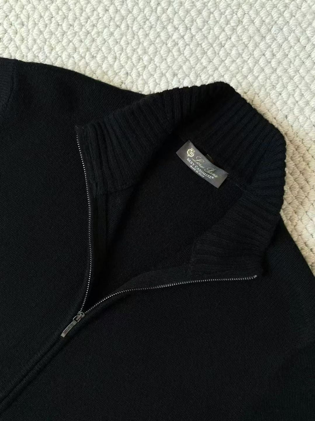 Loro Piana Zip-Strickjacke in Schwarz