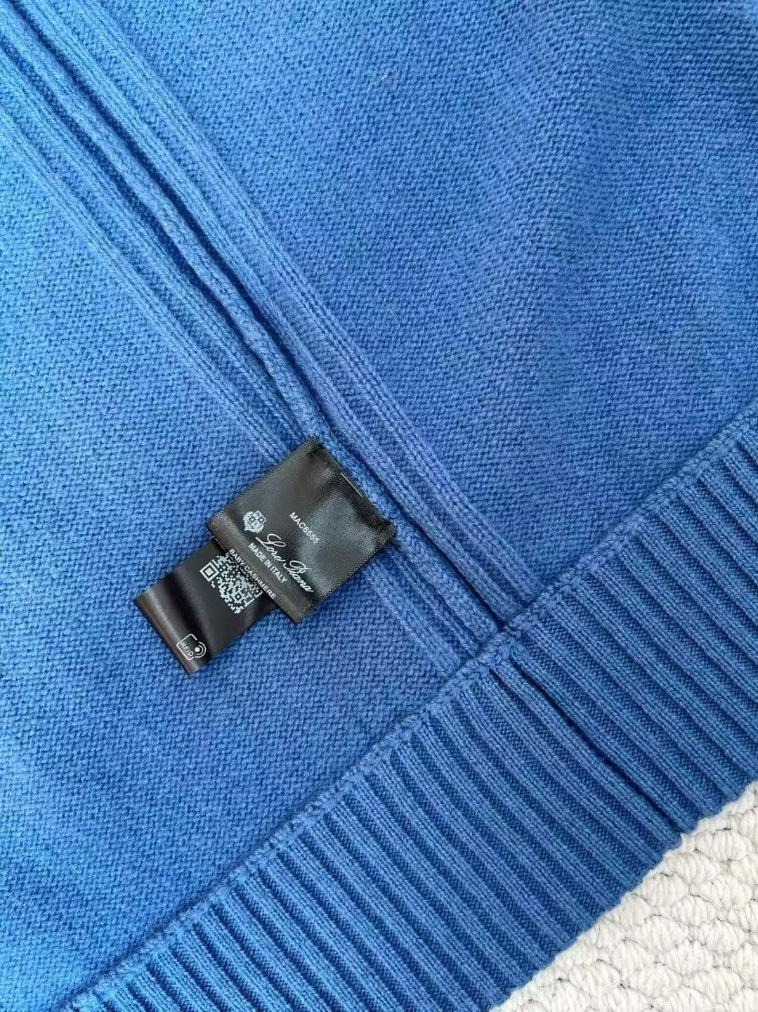 Loro Piana Zip-Strickjacke in Blau