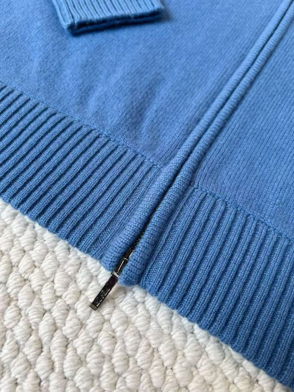 Loro Piana Zip-Strickjacke in Blau