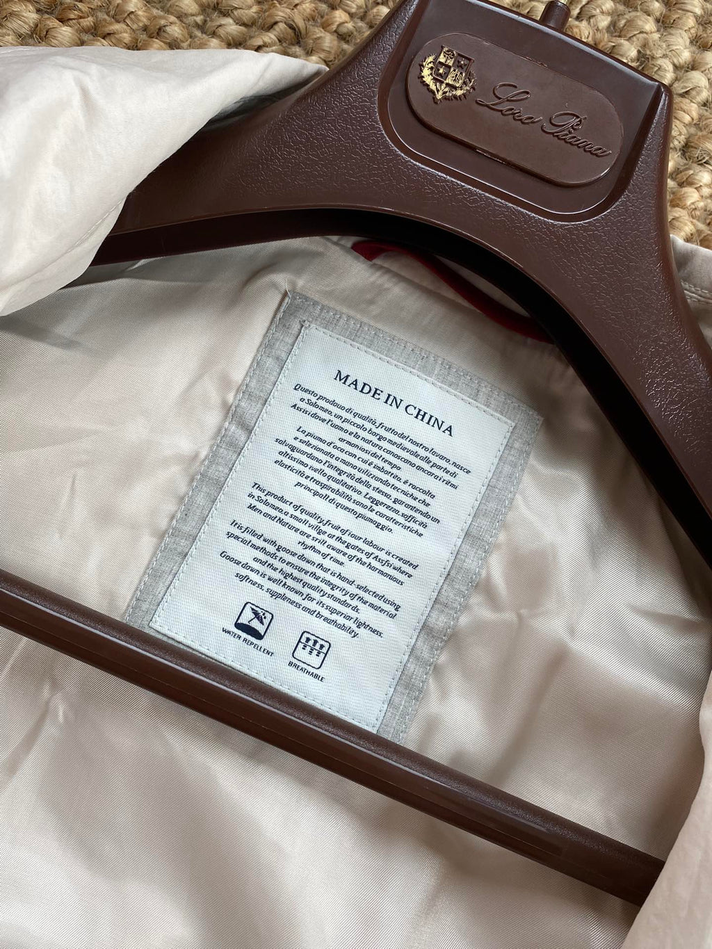 Brunello Cucinelli Hellbeige Herrenjacke – Leichte Übergangsjacke mit Druckknöpfen