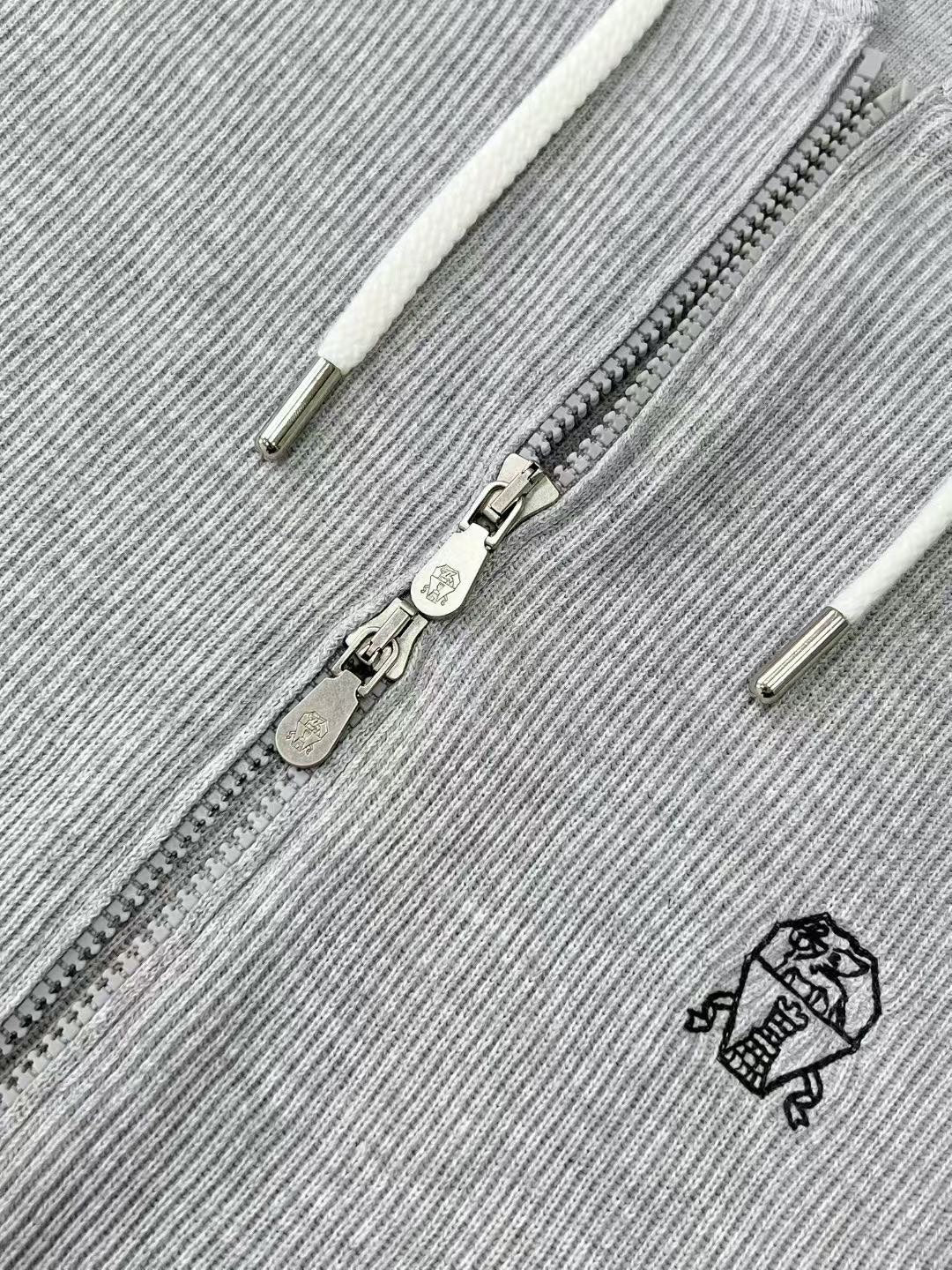 Brunello Cucinelli – Luxuriöser Zip-Hoodie aus Kaschmir-Mix