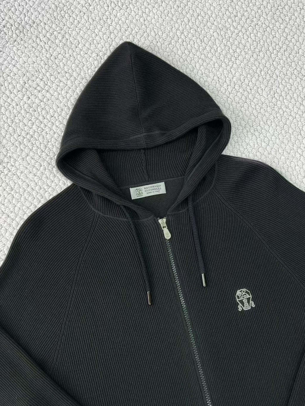 Brunello Cucinelli – Schwarze Loungehose aus Kaschmir-Mix