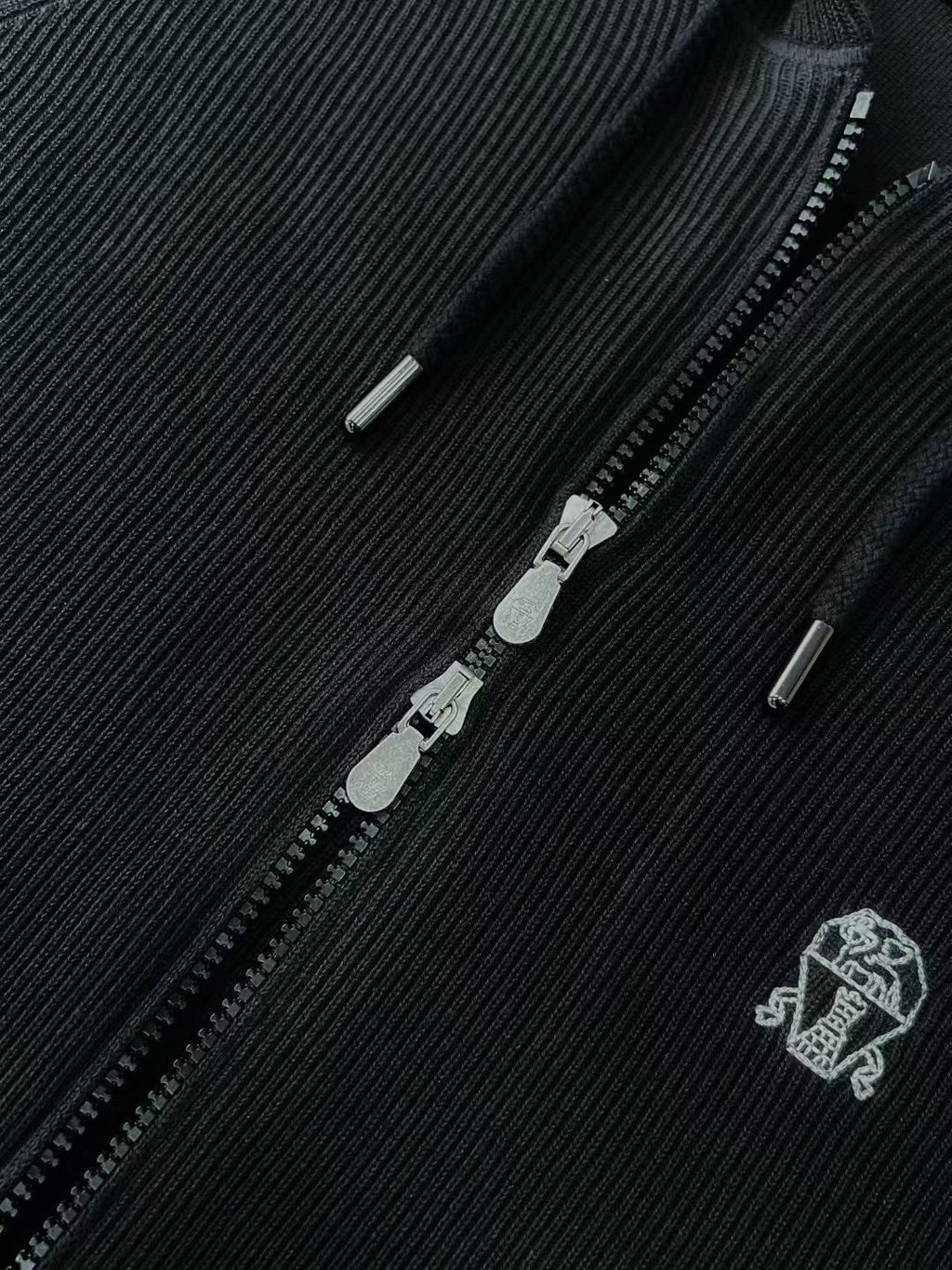 Brunello Cucinelli – Schwarze Loungehose aus Kaschmir-Mix