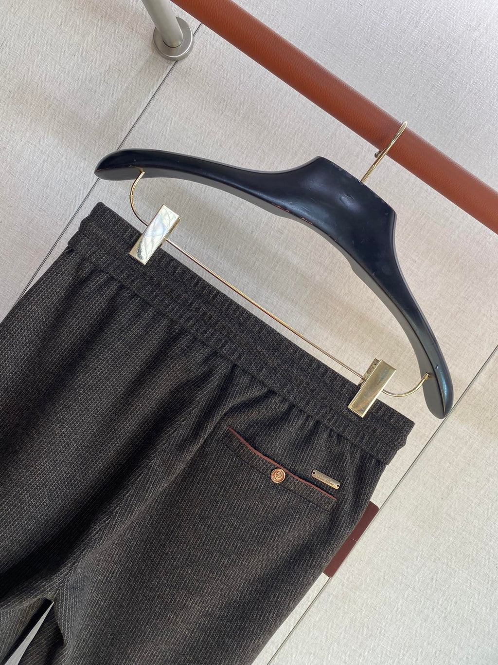 Loro Piana Loungehose Dunkelgrau – Weiche Freizeit- und Relaxhose mit Kordelzug