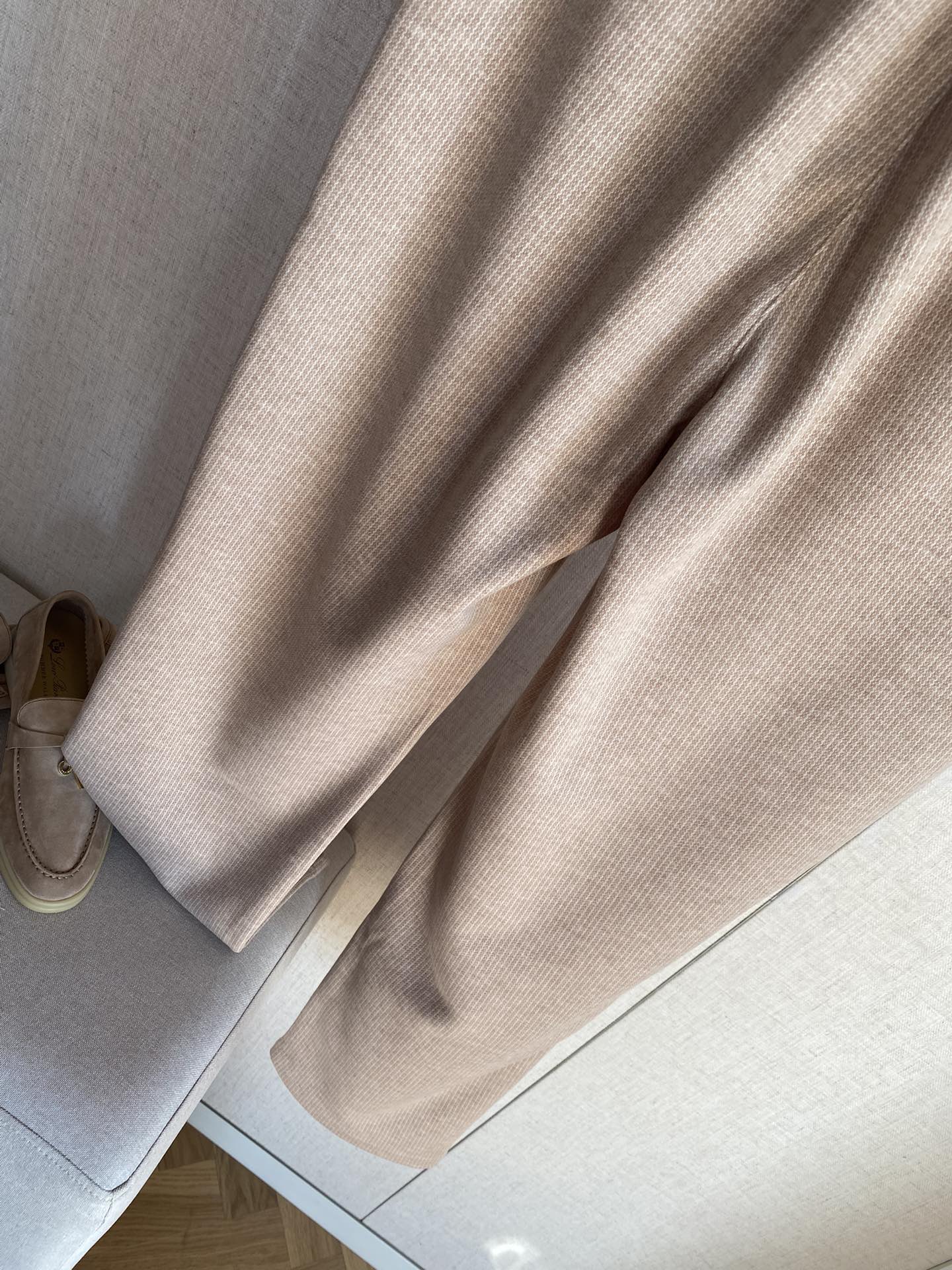 Loro Piana Loungehose Beige – Weiche Freizeit- und Relaxhose mit Kordelzug
