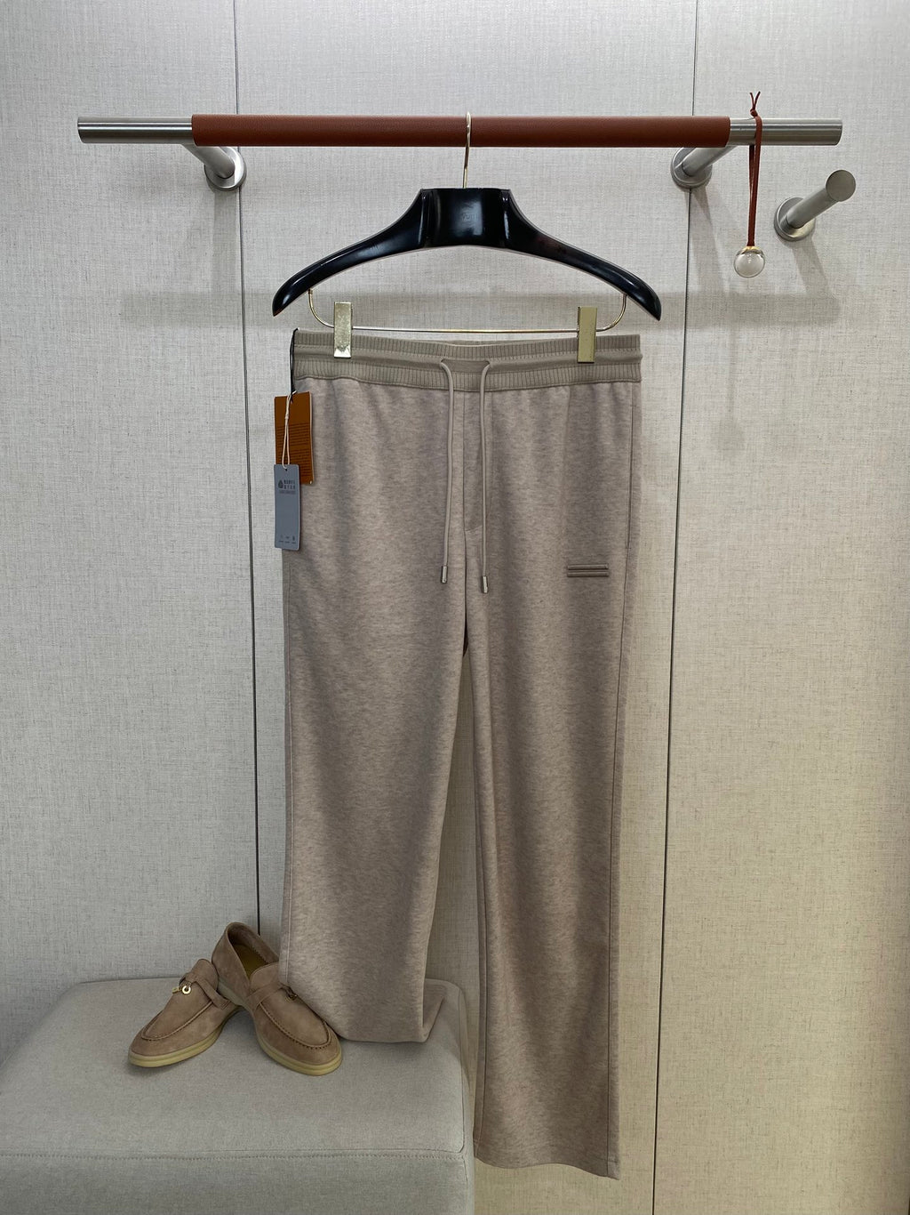 ZEGNA Hellbeige Jersey-Jogpants in entspannter Passform