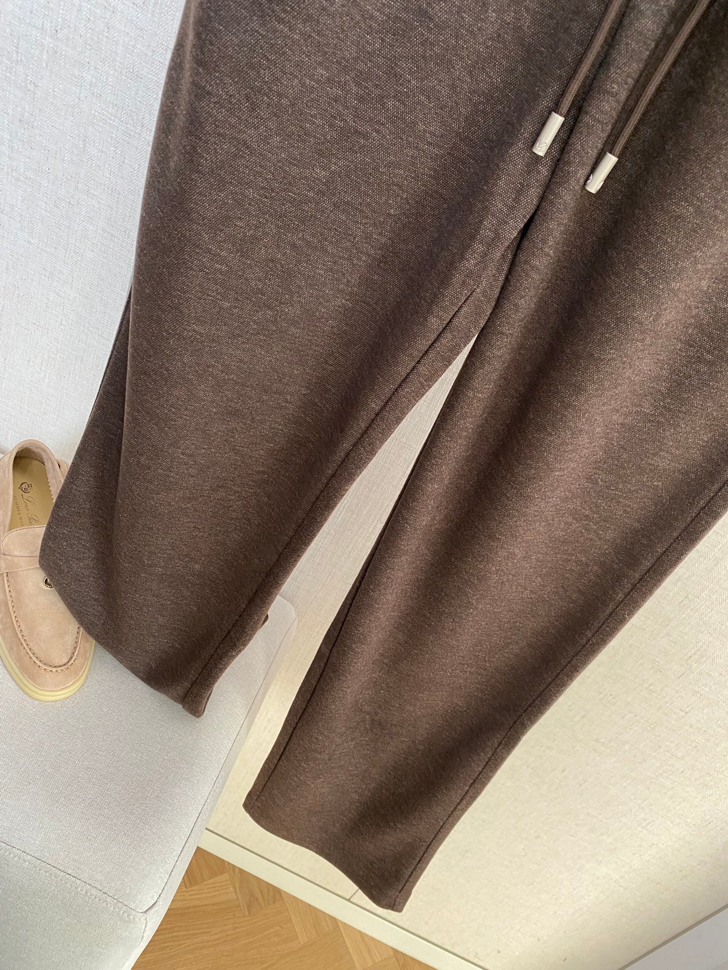 ZEGNA Dunkelbraune Jersey-Jogpants in entspannter Passform