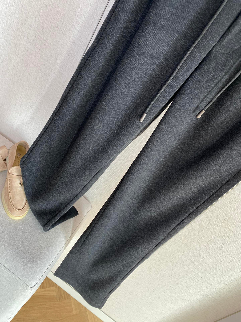 ZEGNA Schwarze Jersey-Jogpants mit elastischem Bund und geradem Bein