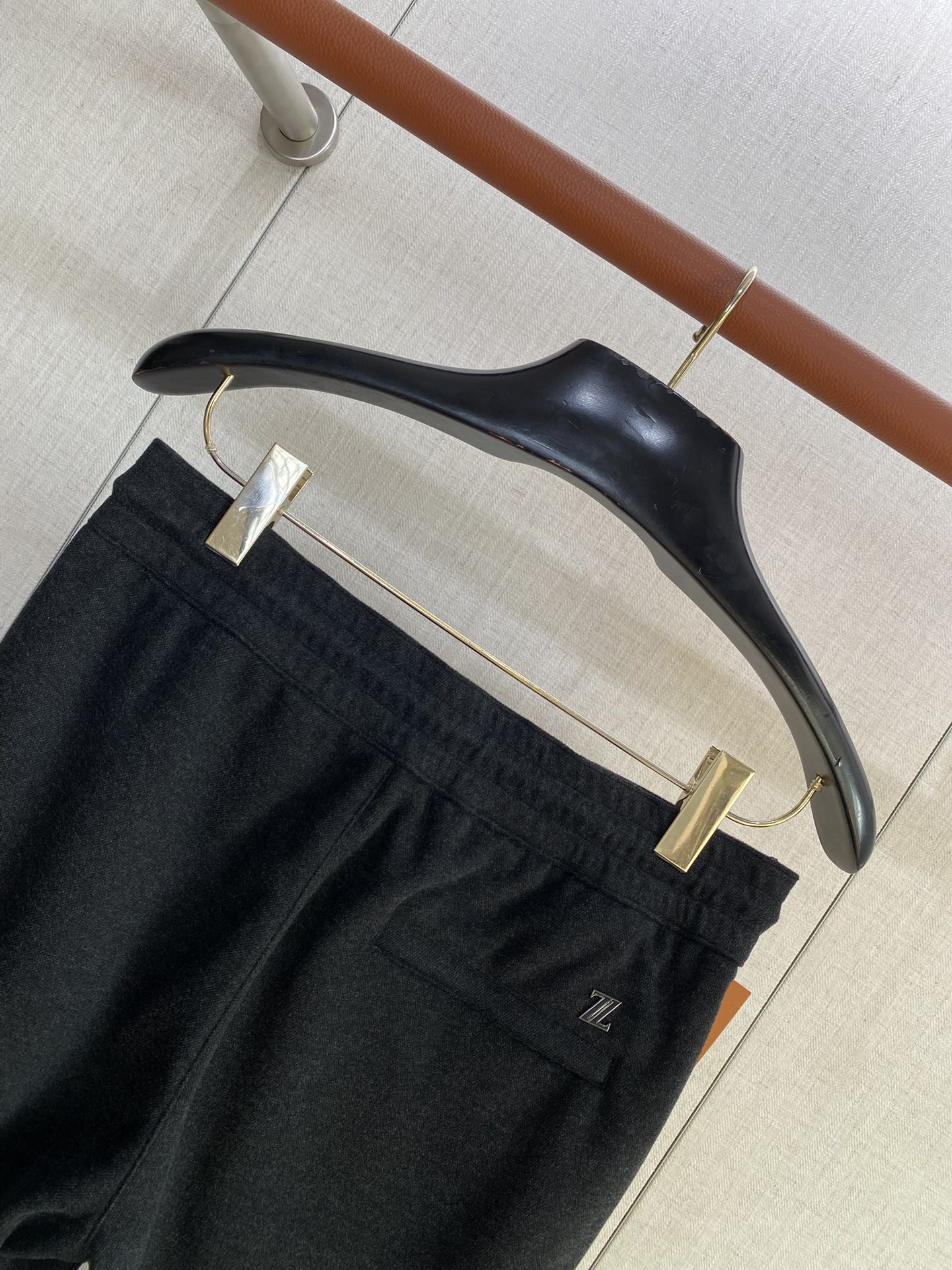 ZEGNA Schwarze Jersey-Jogpants mit elastischem Bund und geradem Bein