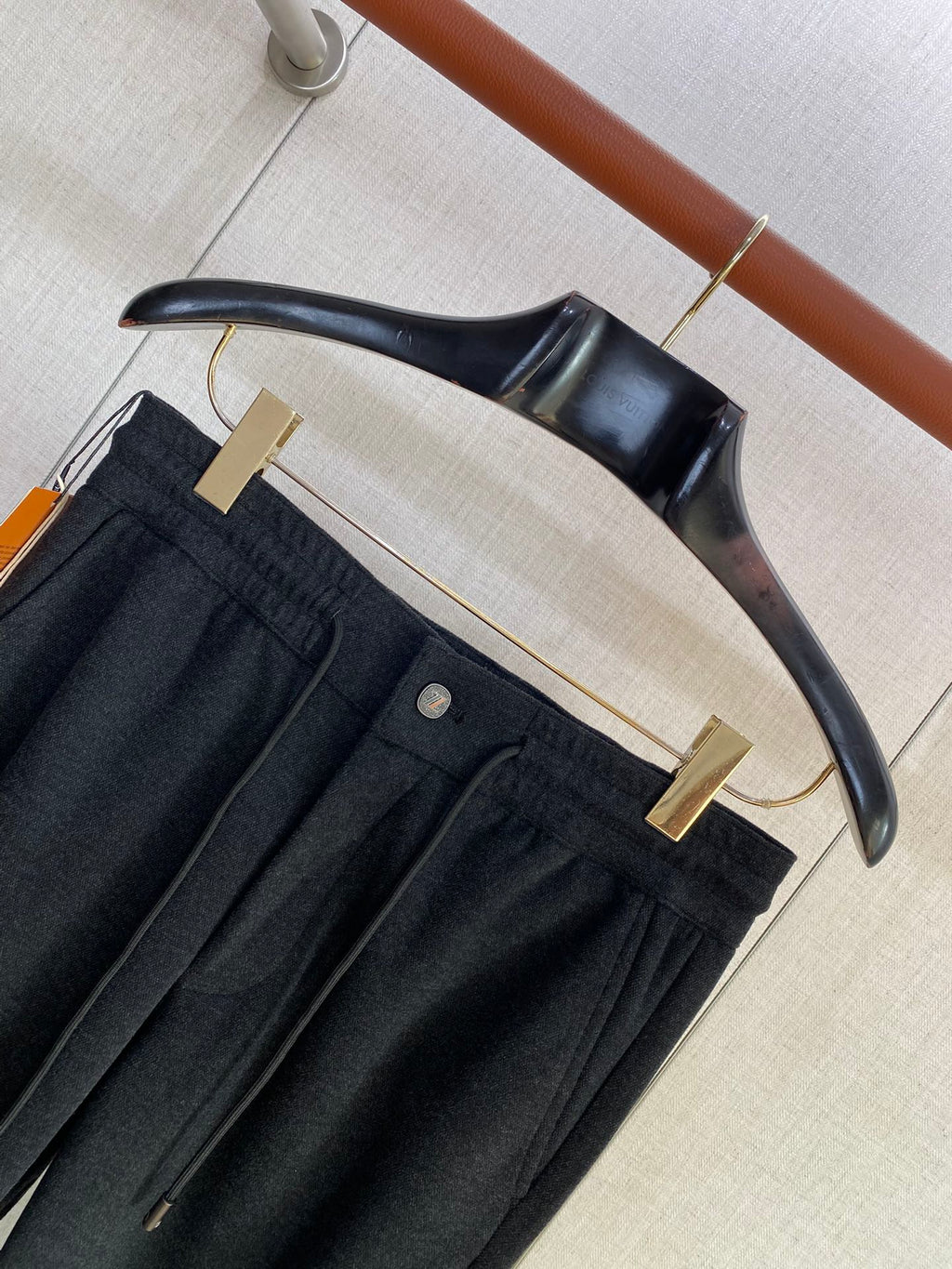 ZEGNA Schwarze Jersey-Jogpants mit elastischem Bund und geradem Bein