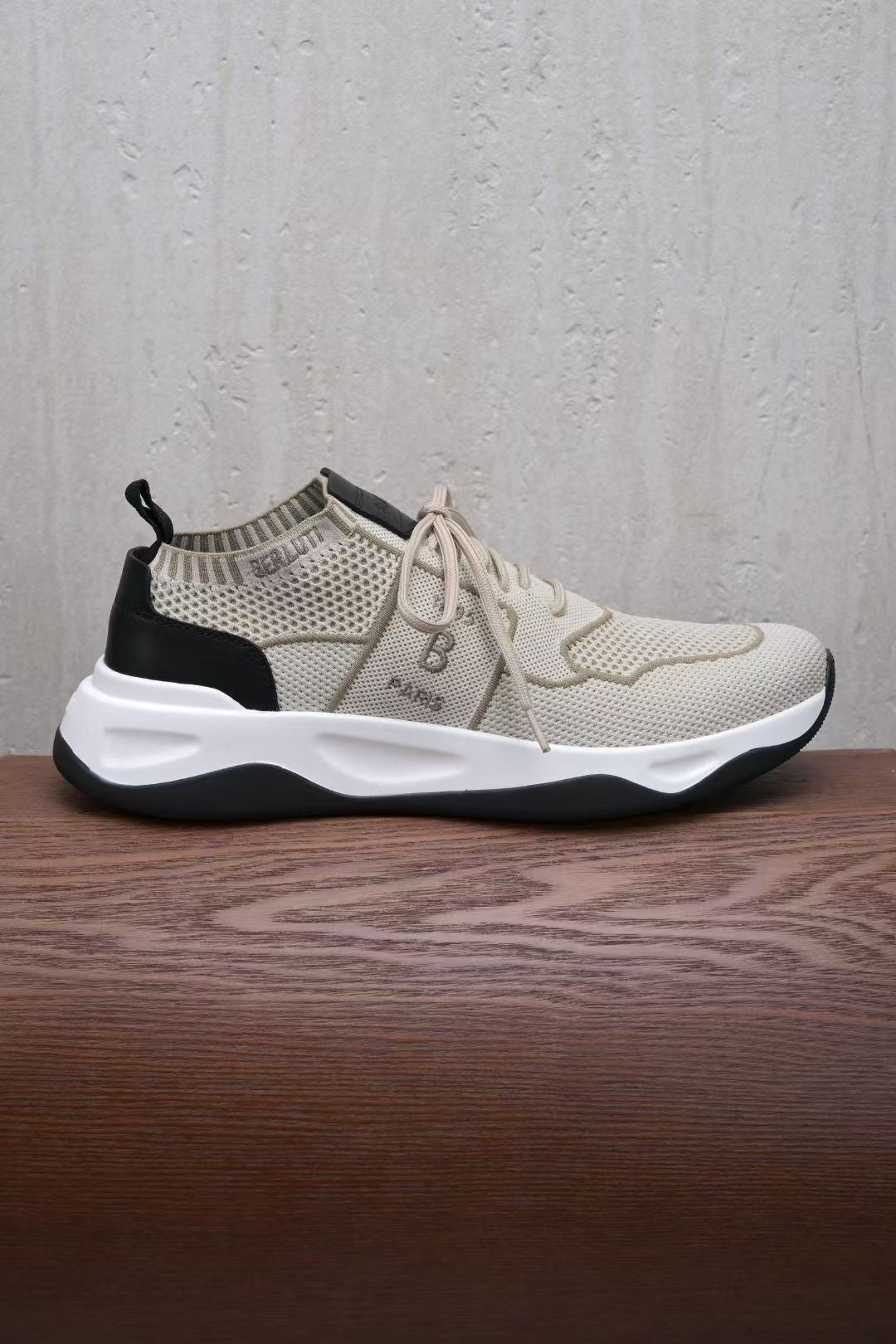 Berluti – Beige Sneaker mit Mesh-Design und geprägter 1895-Sohle