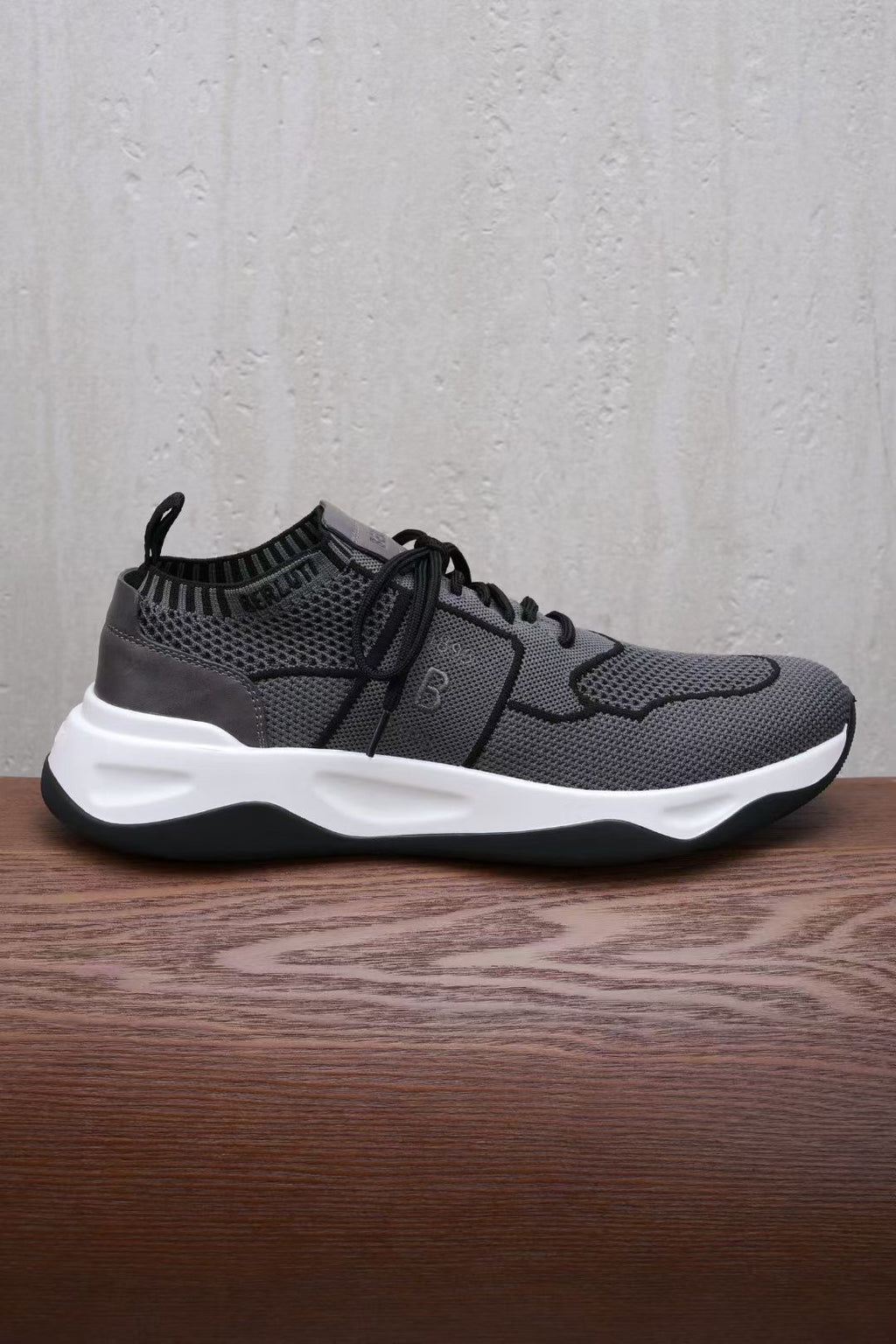 Berluti – Graue Sneaker mit Mesh-Obermaterial und geprägter 1895-Sohle