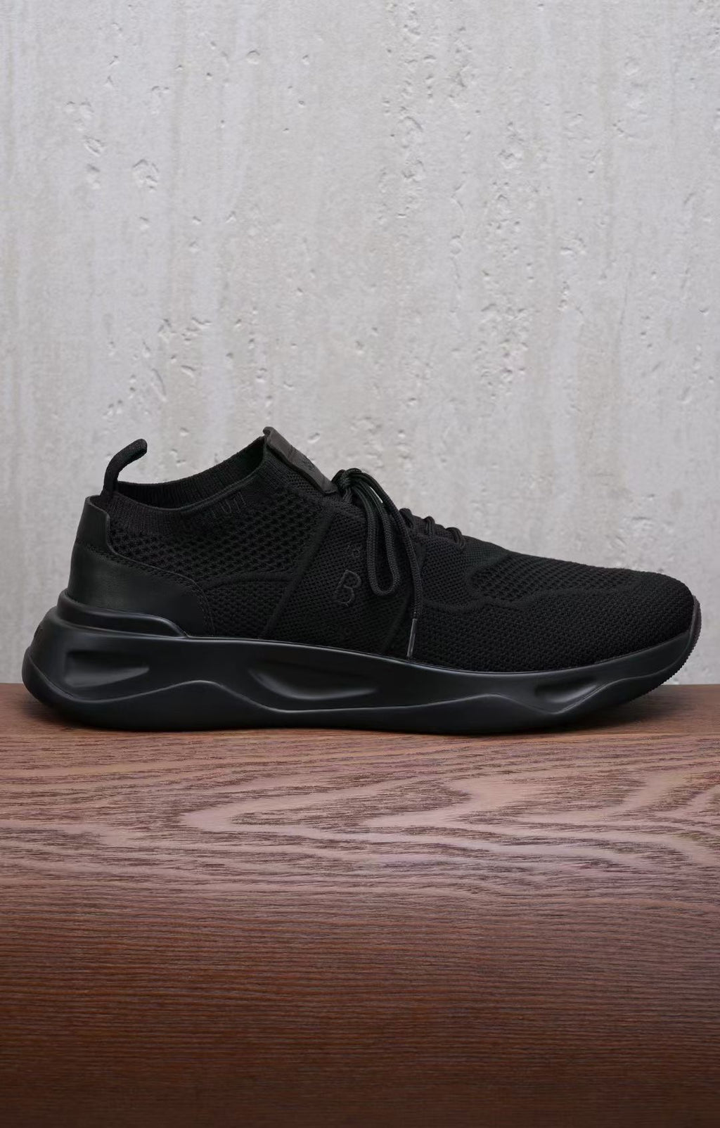 Berluti – Schwarze Sneaker mit Mesh-Obermaterial und geprägter 1895-Sohle