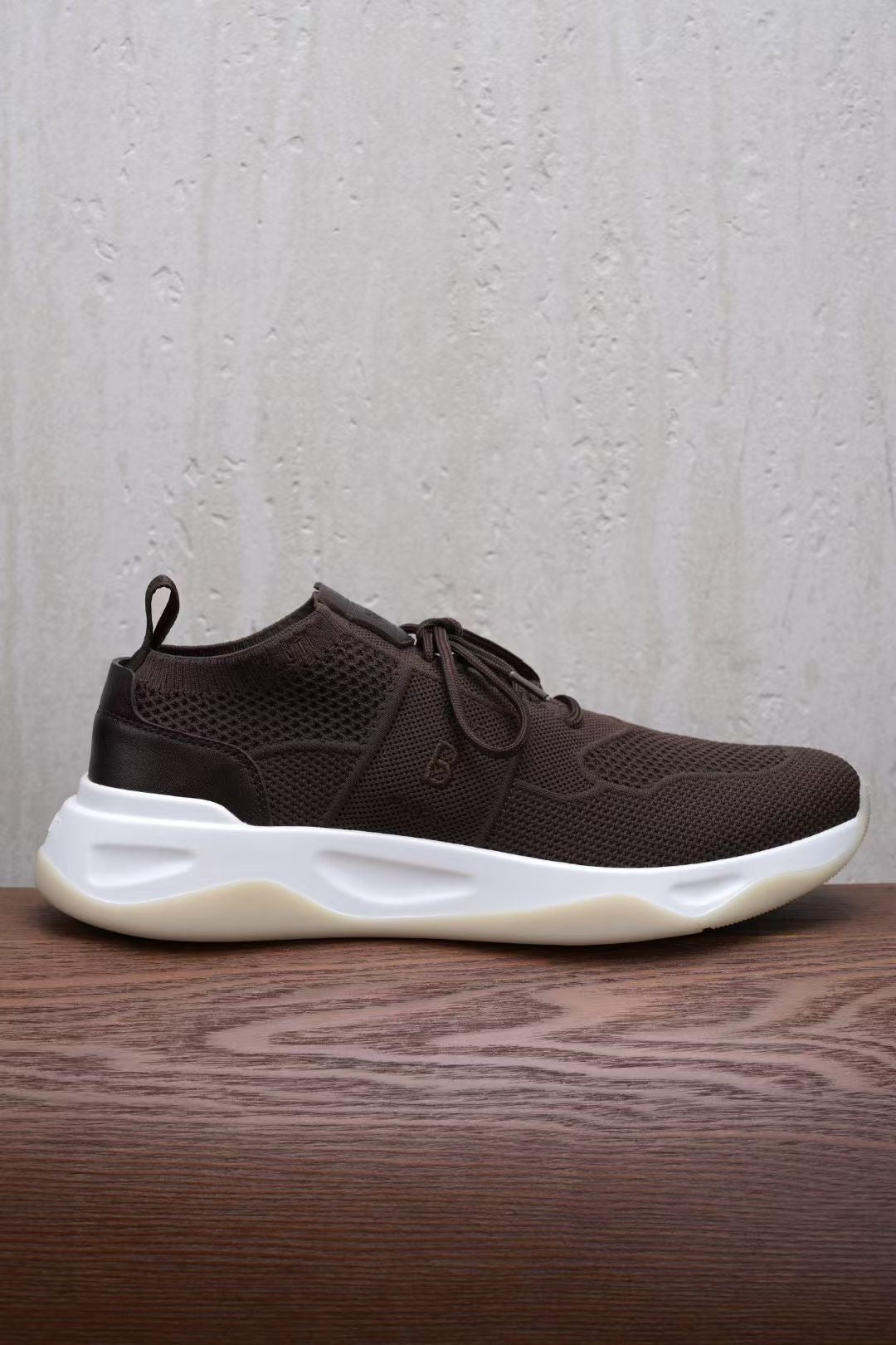 Berluti – Braune Sneaker aus Venezia-Leder mit weißer Sohle