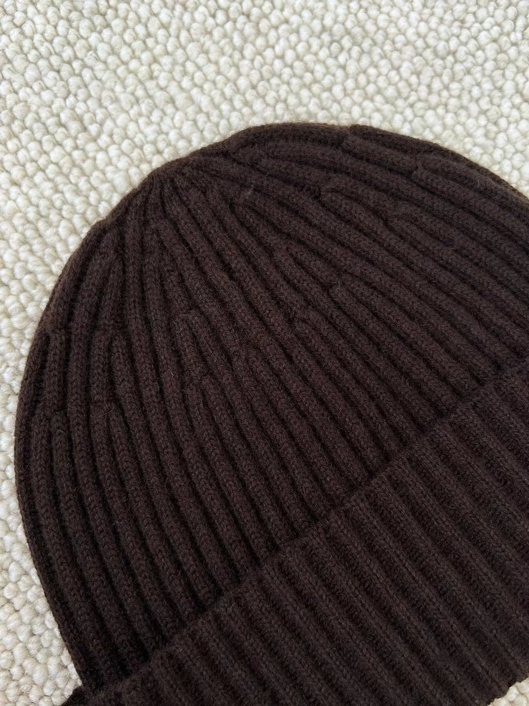 Brunello Cucinelli – Geripptes Beanie aus Kaschmir