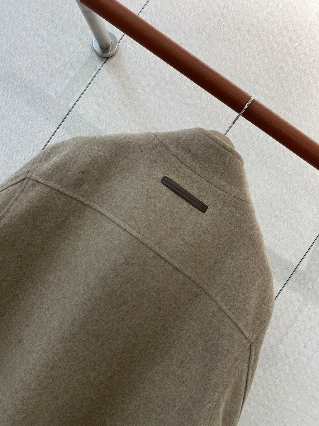 ZEGNA Wolljacke mit Stehkragen in Beige