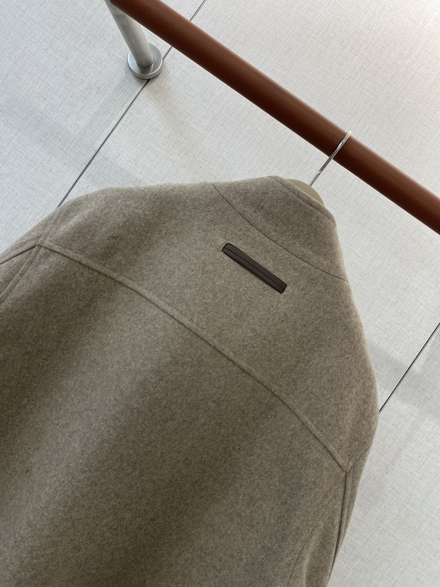 ZEGNA Wolljacke mit Stehkragen in Beige