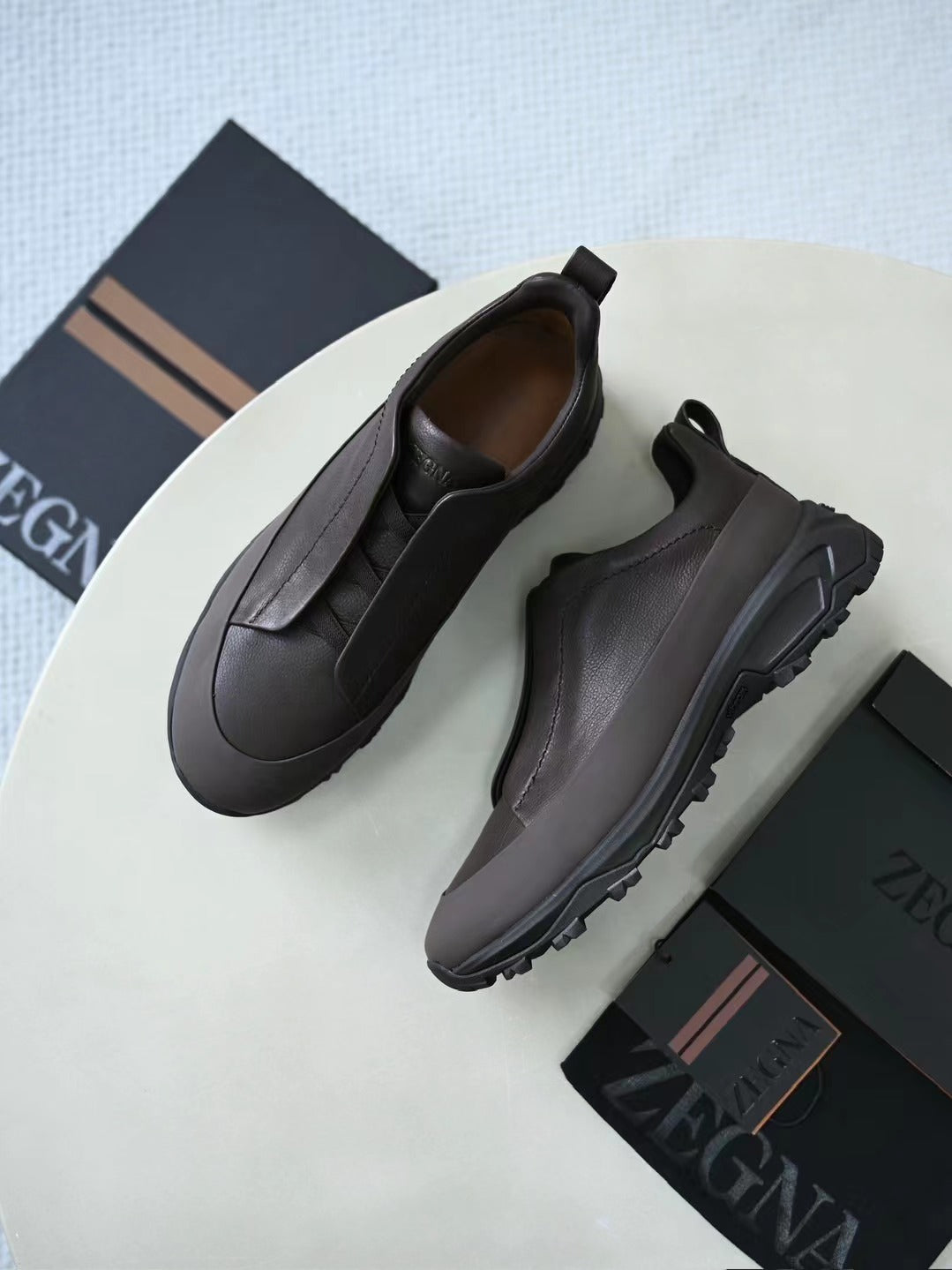 Elegante Herren-Slip-On Schuhe aus Leder