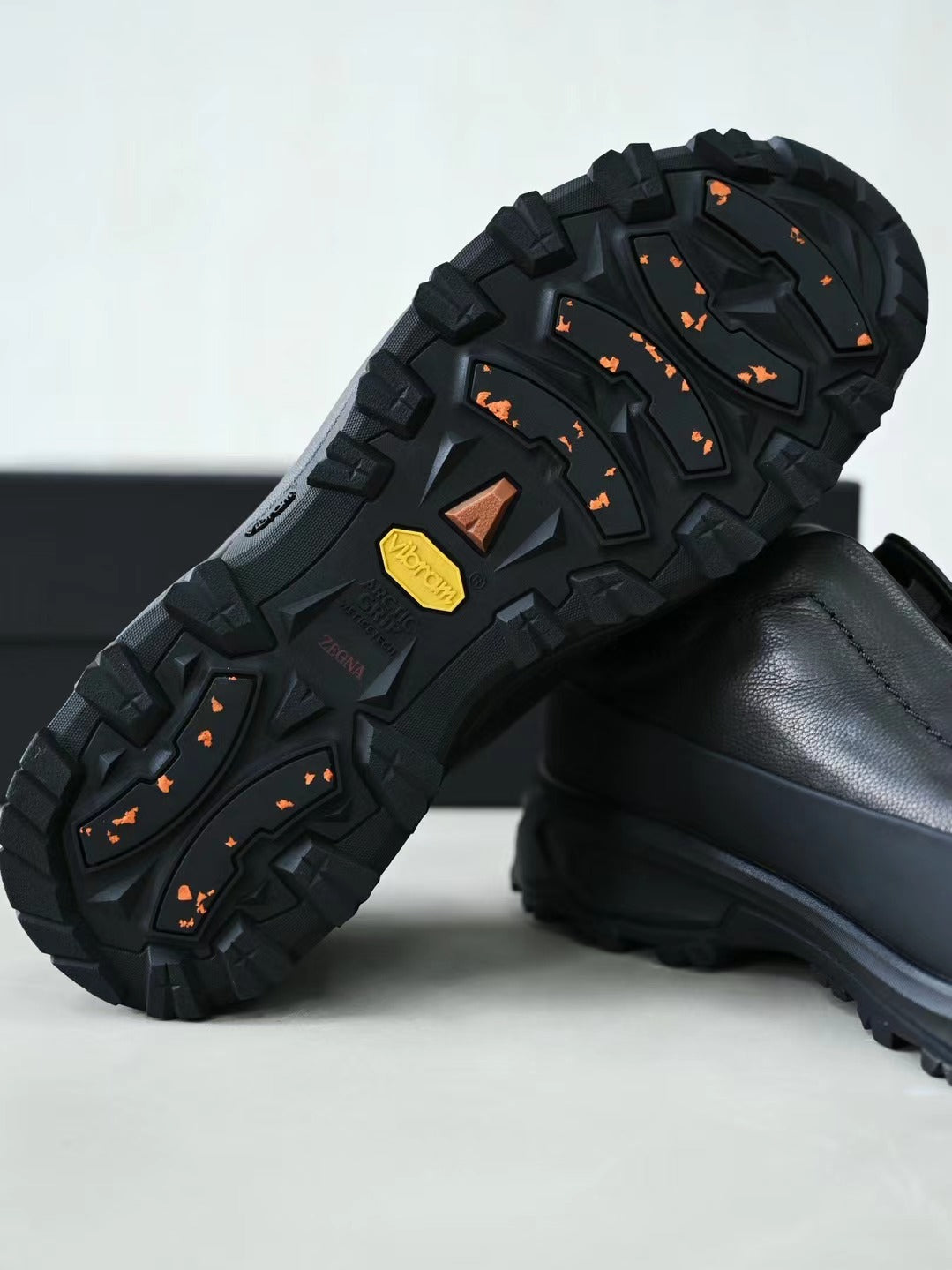 ZEGNA – Schwarze Slip-on-Sneaker aus Leder