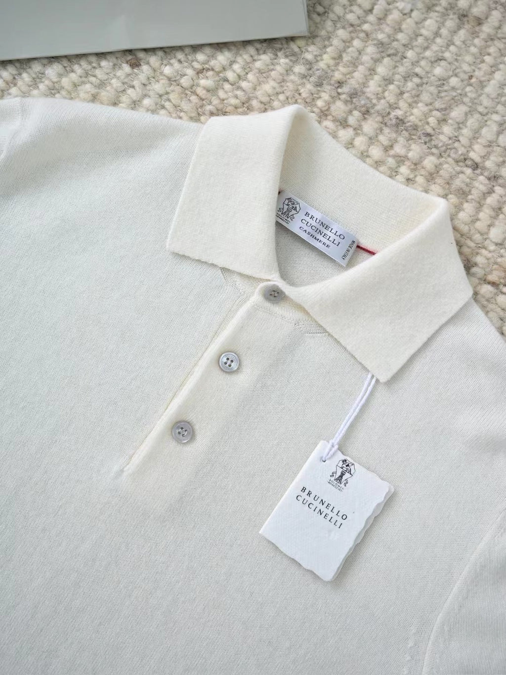 Zanone – Langarm-Polo-Shirt aus Baumwolle in Weiss Herren