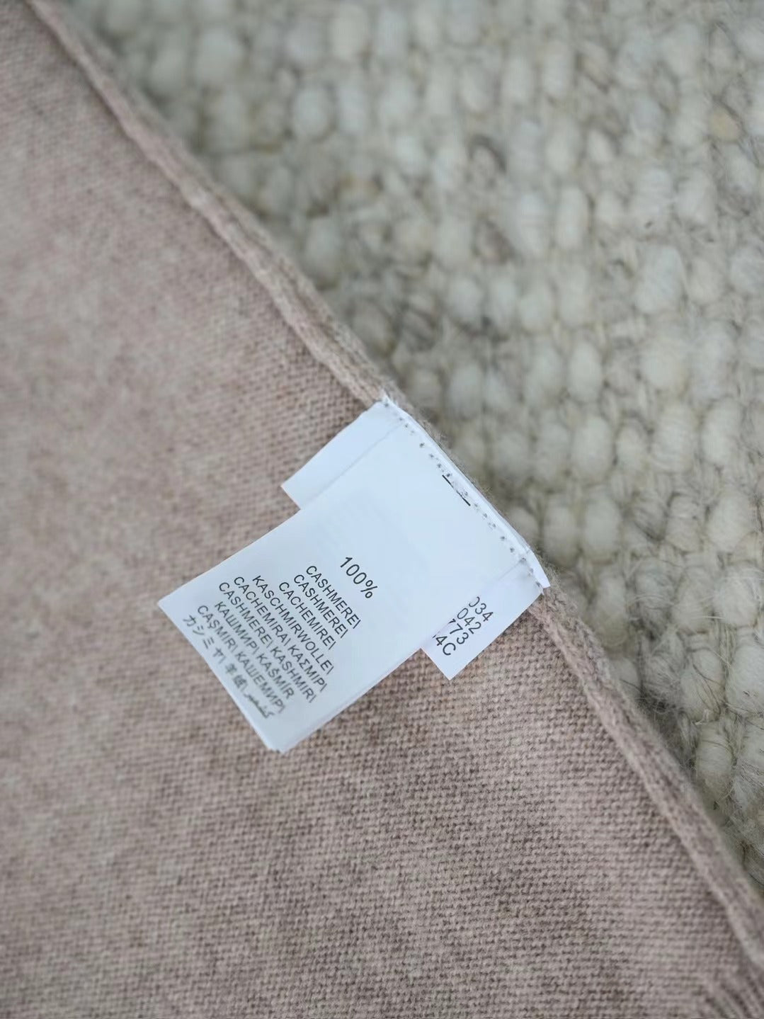 Zanone – Langarm-Polo-Pullover aus 100% Kaschmir in Taupe Herren