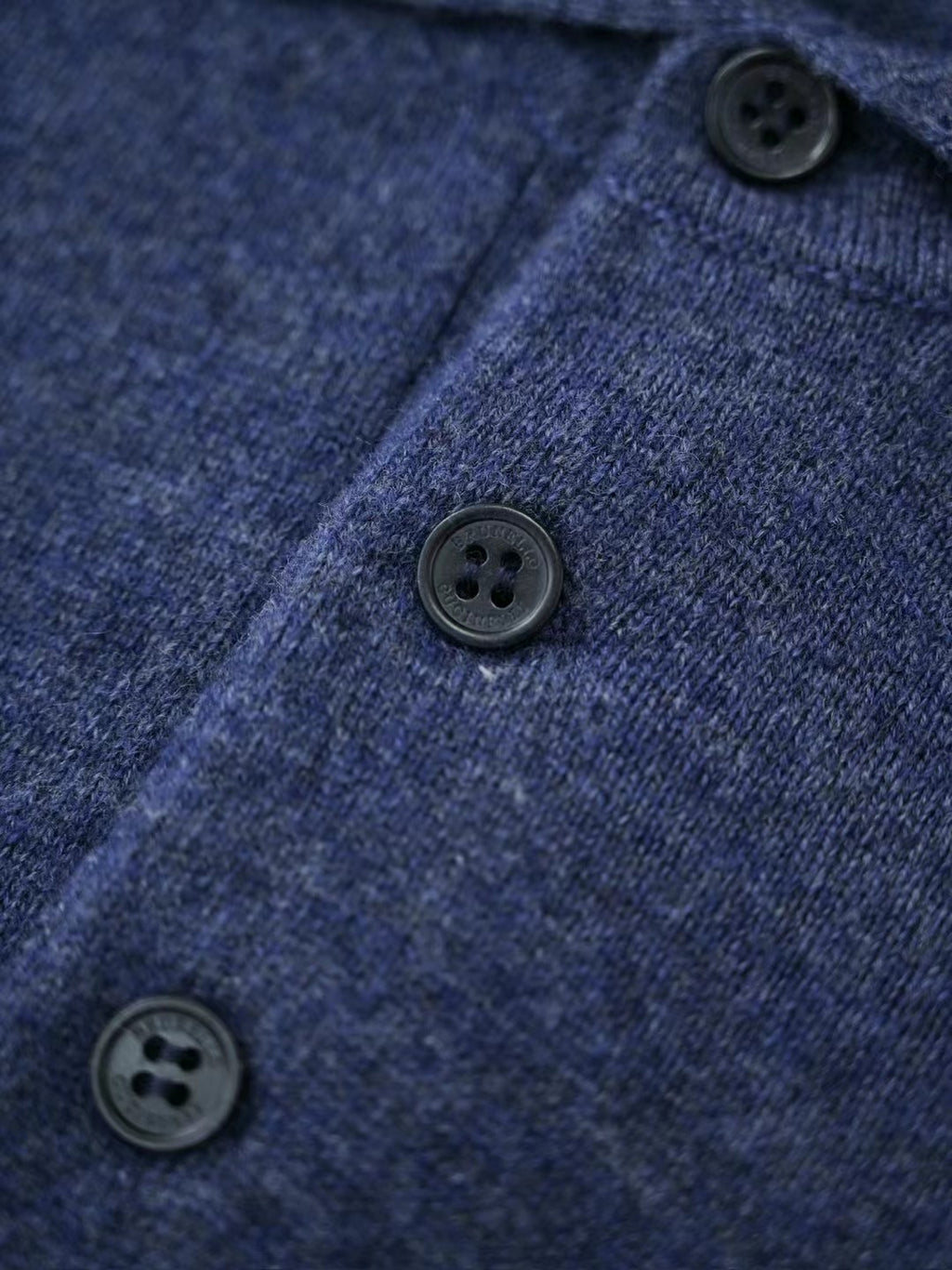 Trunk Clothiers – Langarm-Polo-Pullover aus Kaschmir in Dunkelblau Herren