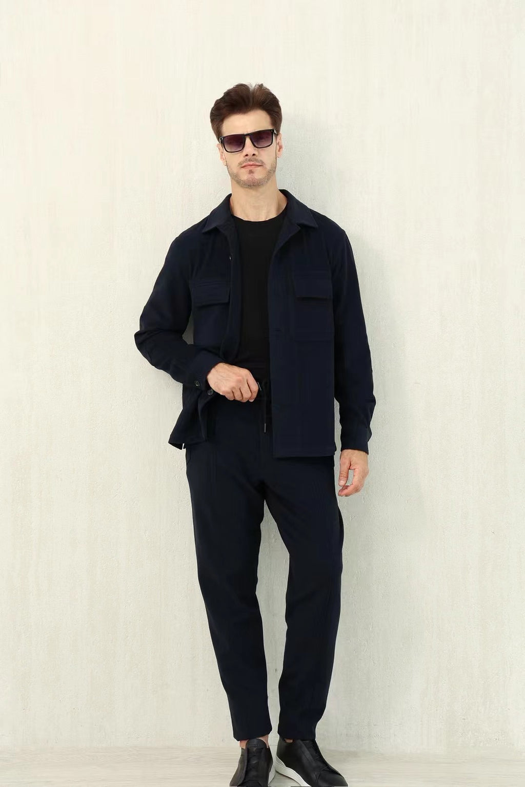 Loro Piana Overshirt in Dunkelblau – Weicher, mitteldicker Stoff