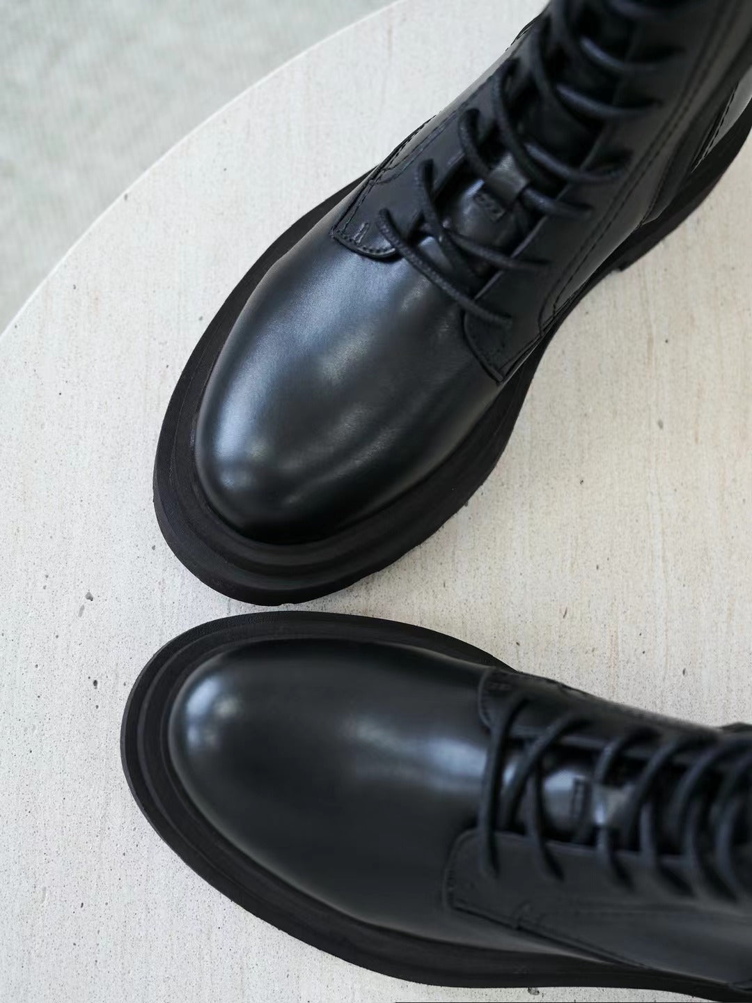 Brunello Cucinelli Herren-Stiefeletten aus Leder in Schwarz